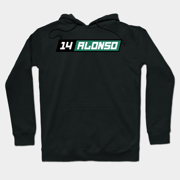 Fernando Alonso 14 F1 Driver Hoodie by petrolhead